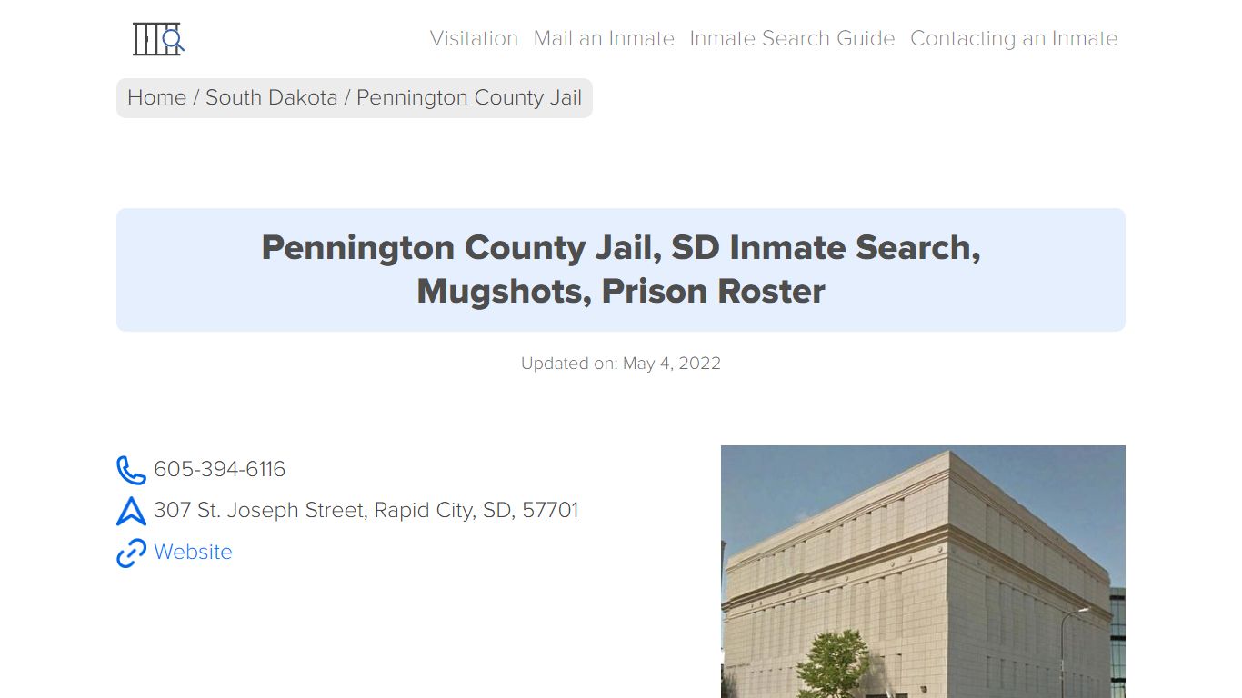 Pennington County Jail, SD Inmate Search, Mugshots, Prison ...