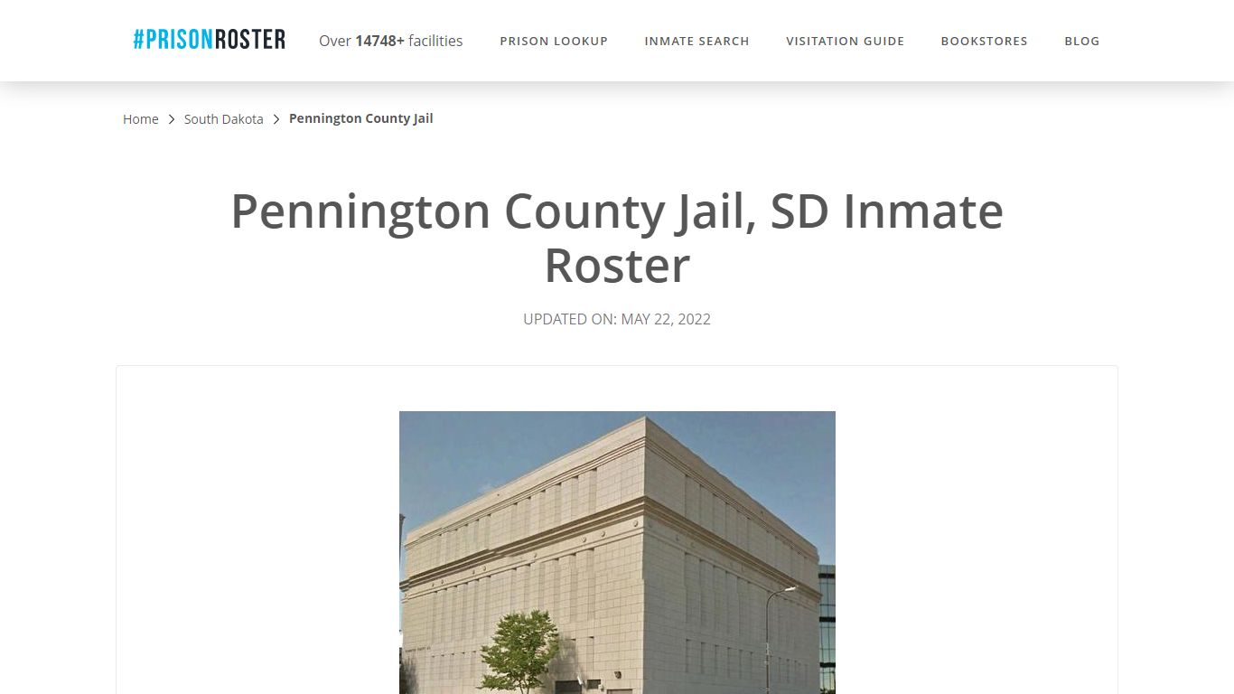 Pennington County Jail, SD Inmate Roster